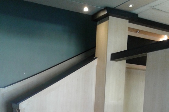 Wall covered by boards